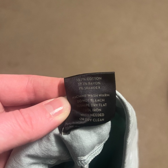 Ann Taylor Factory light blue capris size 12 curvy. - Picture 2 of 4